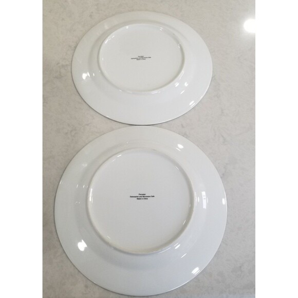 Pair of porcelain dinner plates approx 11" vintage - Picture 3 of 10